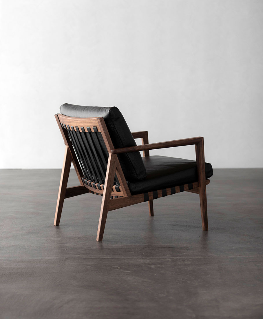 最終値下げ 展示品 Ritzwell BLAVA EasyChairsウォールナット×本革a