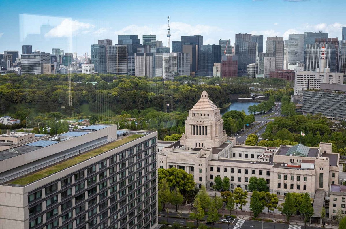 窓からは国会議事堂をはじめ、皇居や丸の内エリアも見渡せる。まさしく日本の中心と呼べる場所だ